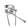 Bath mixer "RMS" SL138-143P, pour 350 mm, shower set, zinc, chromium
