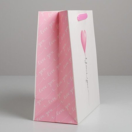 Gift laminated vertical, packaging, love you, ml 23 x 27 x 11.5 cm-1