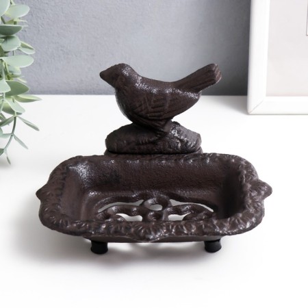 Souvenir Cast iron soap "bird" 9x11x15 cm-3