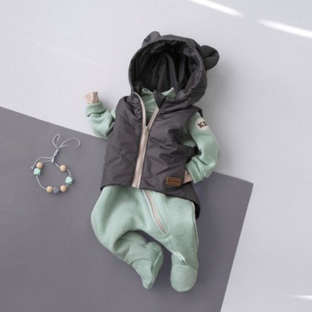 Beginning children's insulated kinderlitto "Orsetto", height 92-98 cm, color graphite-4