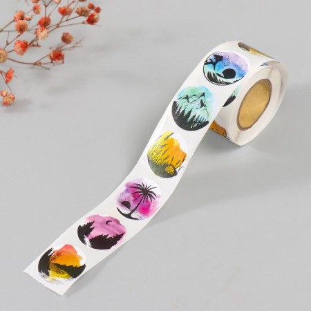 Stick Paper "Nature" d = 2.5 cm 252 pcs in the roll-1