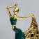 Souvenir Ceramics "Dance Carmen" dark green with gold 31x17 cm