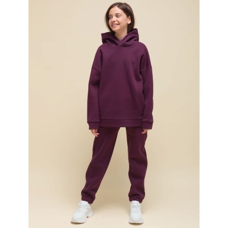 Baby trousers, height 152 cm, burgundy color-8