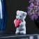 Figure soap "Bear with heart" Gray, 57g