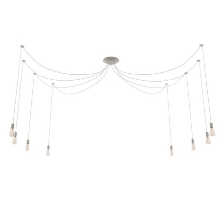 Lamp "Spider" 8x40W E27 white 80x80x90 cm-4