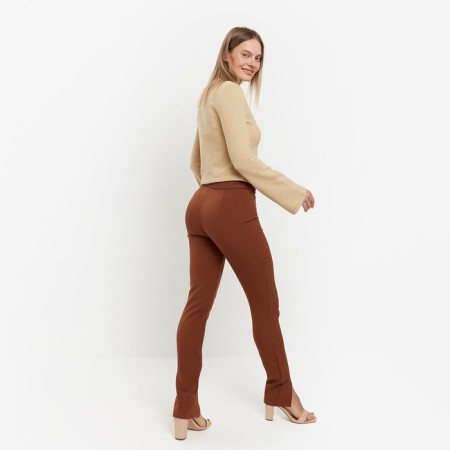 Women's pants, chocolate color, size 50-1