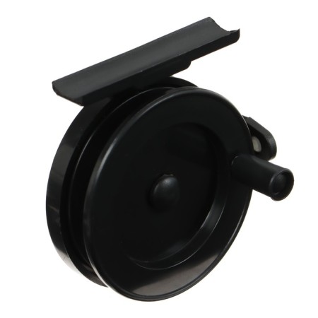 Inertial coil, plastic, diameter 6.3 cm, guide fishing lines, black color, 703-2