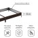 Galing beds, 200 × 100 × 15 cm, brown, Greengo