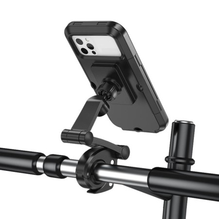 Holder for the bicycle Hoco CA101, waterproof, for 4.5-7 inches, black-6