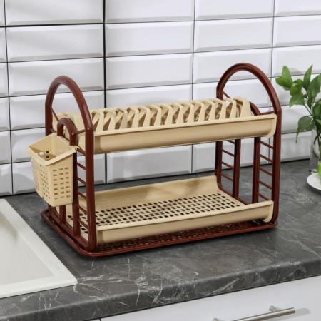 Dry drying 2-tier "Antik", 51 × 30 × 34 cm, color mix-5