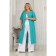 Cardigan female, size 58, green color