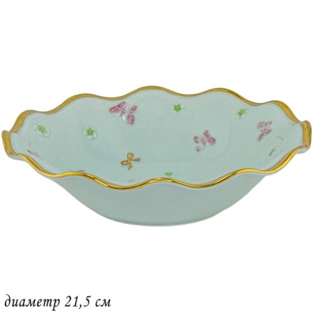 Lenardi salad bowl, d = 21.5 cm, menthol color