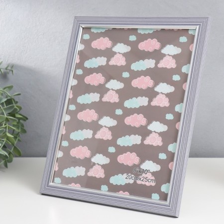 Photo frame plastic 20x25 cm "Elegy Lilac" Silver Inner stroke 27.2x22.2 cm-1