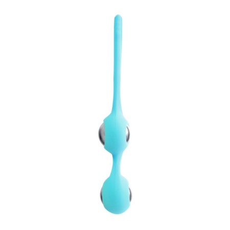 Vaginal balls L’Eroina by Toyfa Futa, silicone, blue color, 11 cm-5