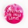 Metal icon, sunset "Cute anime", d = 2.5 cm, mix