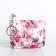 Women's wallet with lightning, white/pink color