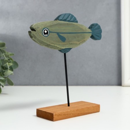 Souvenir tree "Blue fish" 16x4.5x18 cm-1