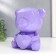 Pigpine Plastic "Bear with Heart" Lilac 14.5x14x17 cm