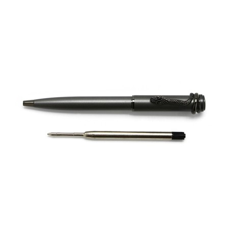 Black paste ball 1.0 mm, metal with the swivel mechanism "Snake"-3