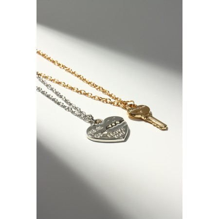 Kuulons "Uzolnutor", a key from the heart, the color of silver-gold, 45 cm-2