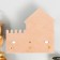 Hooks decorative wood with a shelf "house with a fence" 10x20x19.5 cm