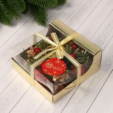 Summary for one candle "Graceoso" with flowers, 13 cm-3