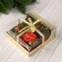 Summary for one candle "Graceoso" with flowers, 13 cm
