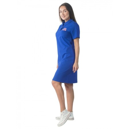 Dress-field female grl pwr, size 44, cornflower color-2