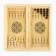 Backgammon "lion", wooden board 40 x 40 cm, with a field for playing checkers