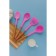 Shovel with slots of the share "Stella", 29 cm, pink color