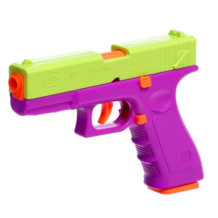 Children's “Glock” pistol, shoots soft bullets, shells fly out, automatic reloading-1