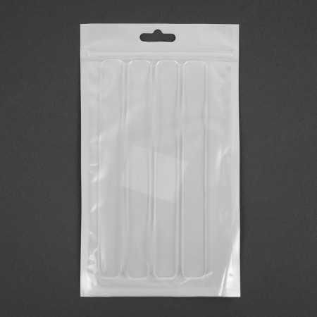 Protective overlays for the body of the car, 15 × 1.5 cm, transparent, set 4 pcs-3