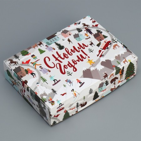 Folding box "New Year stories", 21 x 15 x 5 cm, New Year-1