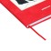 The universal diary for the 1-11 classes "Anime", a solid cover made of artificial leather, application, lies, 48 ​​sheets, red