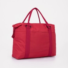 Road bag with lightning, external pocket, red color