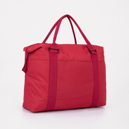 Road bag with lightning, external pocket, red color