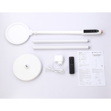 LED floor lamp/desktop with a remote control and touch control buttons Ambrella Light, Floor, TR97701, LED, 18 W, 1350LUM, 3000-6400K, white color-5