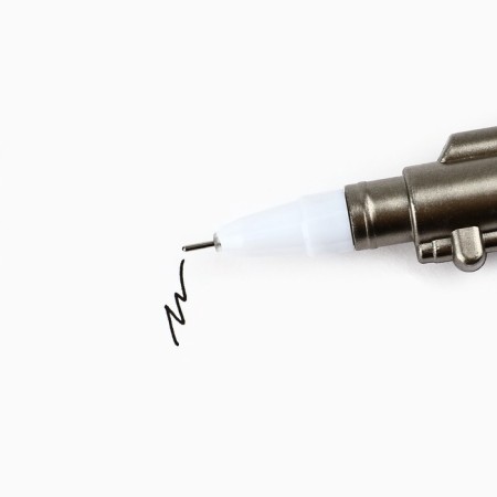 Pen Pistol "from February 23, honor and courage", plastic, on the substrate-1