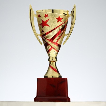 Cup 183a, award figure, gold, plastic stand, 22.5 × 11 × 8.5 cm.-2