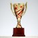 Cup 183a, award figure, gold, plastic stand, 22.5 × 11 × 8.5 cm.