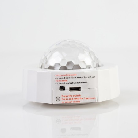 Light device "Mini Disko-Shar" 8 cm, glow RGB, 5 V-3