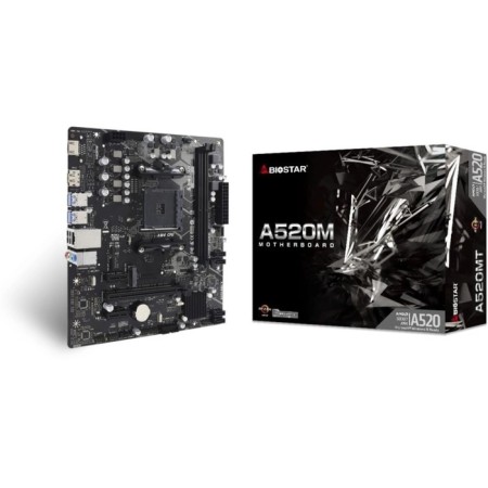 Maternal board BIOSTAR A520MT SOC-am4 AMD A520 2XDDR4 MATX AC`97 8ch (7.1) GBLAN RAID+HDM 107350-3