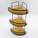 Wall corner shelf 3-tier Joy Home, bamboo