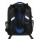 School backpack 38 x 30 x 16 cm, ergonomic back, Stavia "Space", black/blue
