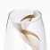 Vase for flowers "Line" glass, transparent, 26 cm.