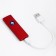 Electronic lighter, USB, spiral, 2.5 x 8 cm, red