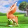 Garden figure "Squirrel on a large nut" 30x17x12cm