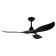 Ceiling fan with lamp Cirali 52, LED, 1x15W, black