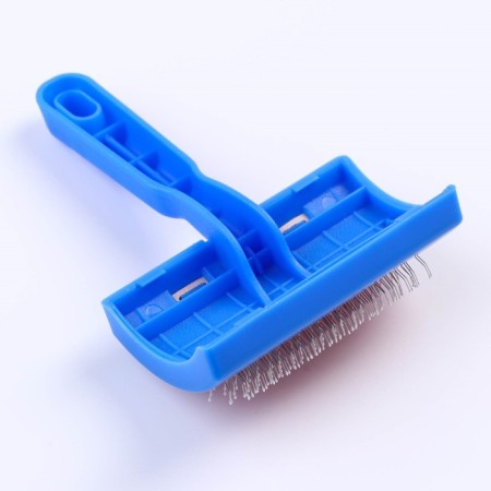 A semicircular medium -sized pudder with drops, 10 x 13 cm, blue-1