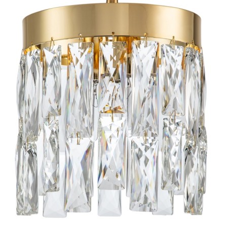 Suspended Indigo lamp, 12029/2p Gold. 2x40W, E14, 200x200x360/1160 mm, transparent color-2